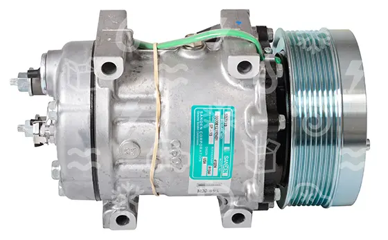 kompresor SANDEN SD7H15, řemenice 130 mm - PV8, 24 V, OE: 3201291, 4095, 4132, 7255, 7263